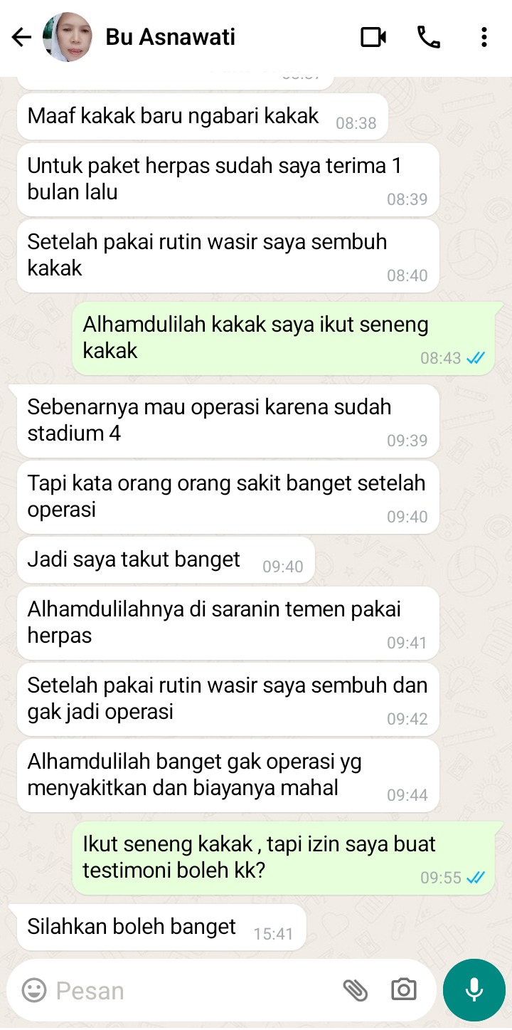 Testimoni WhatsApp 1