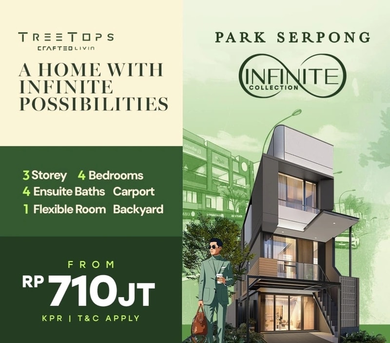 Treetop 3 Lantai 4 Kamar Tidur