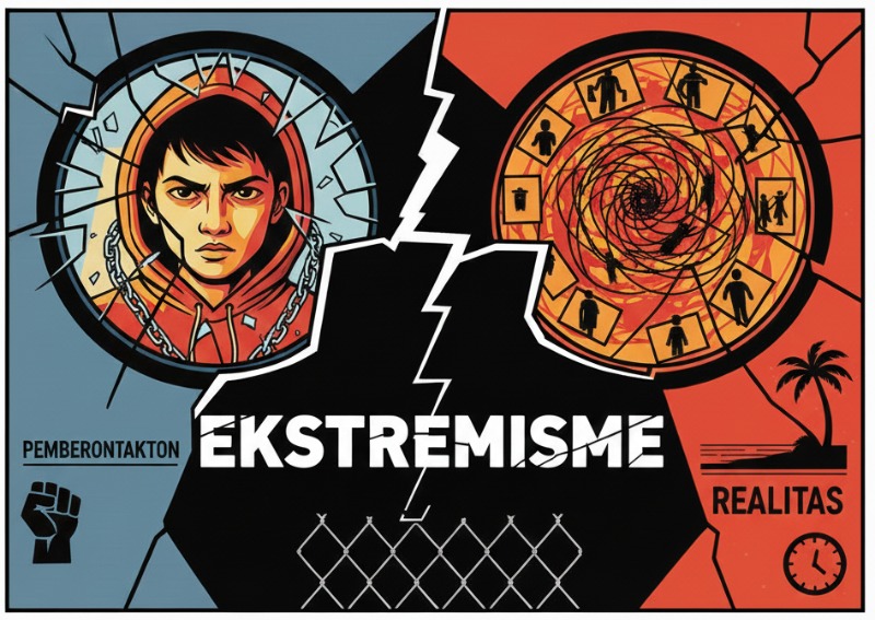 Ilustrasi Pemberontakan (Gemini)