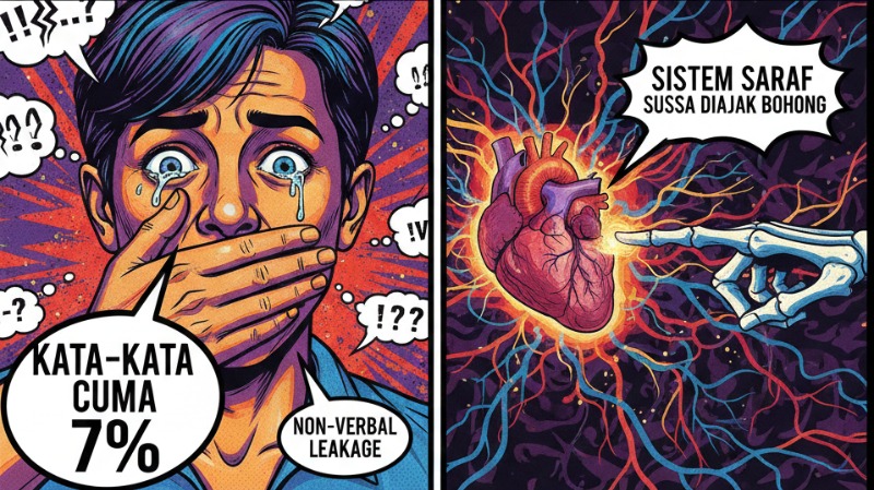 Ilustrasi Tubuh tidak bisa bohong (Gemini)