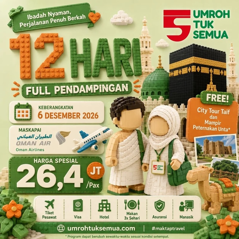 umroh 12 hari Desember 2026