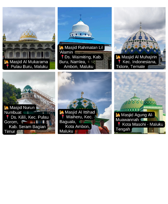 Pembuat Kubah Masjid Maluku