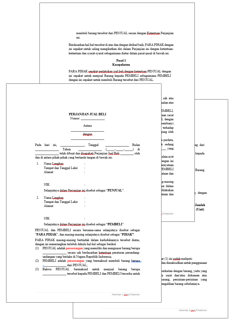perjanjian jual beli