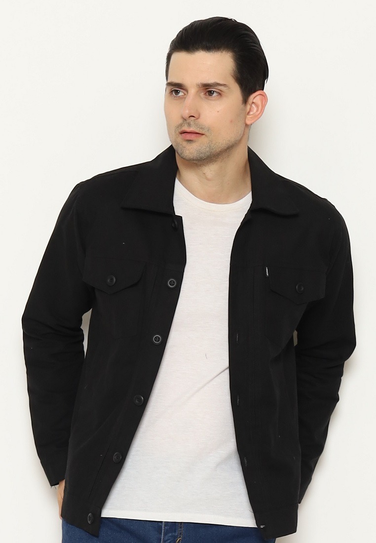 jaket jeans hitam