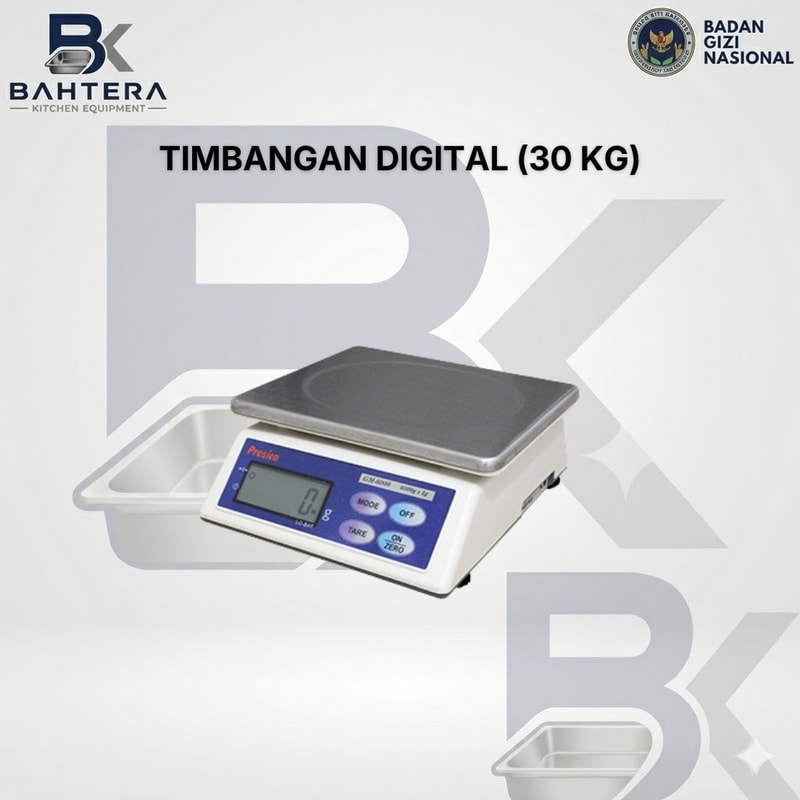 timbangan digital 30 kg, timbangan digital, timbangan elektronik 30 kg, timbangan dapur digital, timbangan makanan digital, timbangan industri makanan, timbangan catering, timbangan restoran, timbangan rumah sakit, timbangan pemorsian makanan, timbangan mbg, kitchen equipment indonesia, supplier kitchen equipment, pabrik kitchen equipment, peralatan dapur stainless, timbangan presisi tinggi, timbangan bahan makanan, makanan bergizi gratis, badan gizi nasional, bahtera kitchen equipment