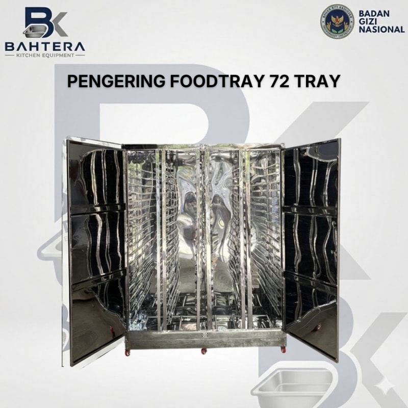 pengering food tray 72 tray, mesin pengering MBG, mesin pengering SPPG, mesin pengering BGN, dapur makan bergizi, pengering bahan pangan, food tray dryer industri, mesin pengering sayuran, mesin pengering buah, mesin pengering rempah, mesin pengering ikan, pengering pangan stainless steel, alat dapur MBG, peralatan dapur SPPG, mesin pengolahan pangan, food dehydrator industri, pengering hasil pertanian, pengering bahan makanan bergizi, pengering kapasitas besar, peralatan Badan Gizi Nasional