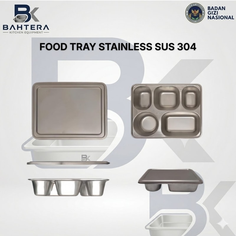 food tray stainless steel, food tray sus 304, nampan makan stainless, tray makan mbg, food tray makanan bergizi gratis, tray makan sekolah, nampan makan food grade, tray stainless steel 304, food tray catering, tray makan kompartemen, nampan makan sus 304, tray makan tahan karat, perlengkapan dapur mbg, food tray stainless premium, tray distribusi makanan, tray makan rumah sakit, tray makan pesantren, tray makan komunal, peralatan mbg, baht era kitchen equipment