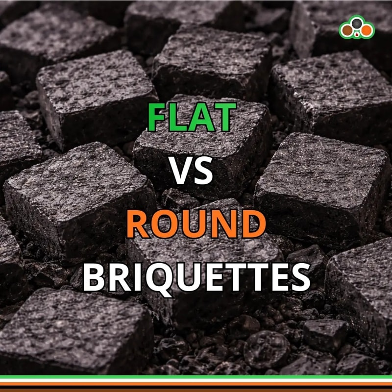 Flat vs Round Briquettes