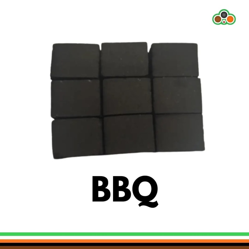 Briket tempurung kelapa berbentuk kubus untuk barbekyu