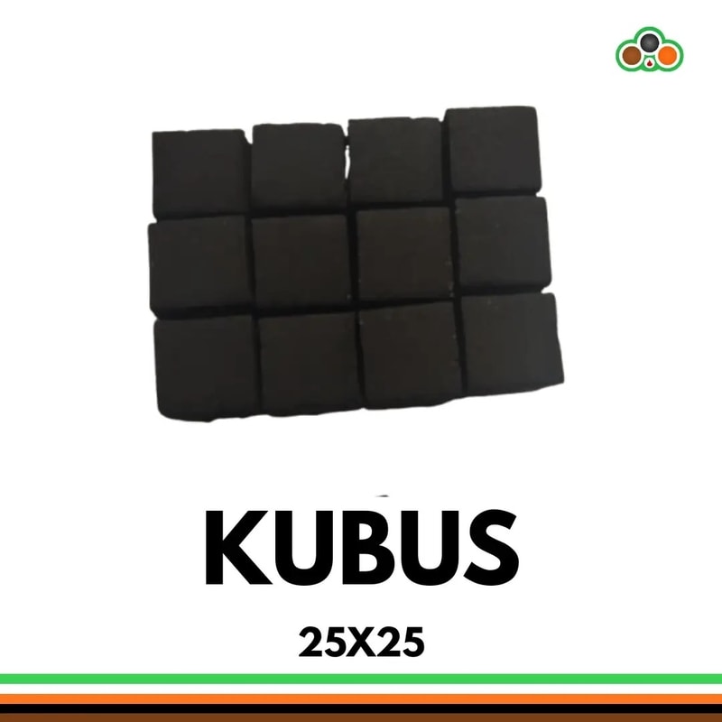 briket tempurung kelapa berbentuk kubus 25x25