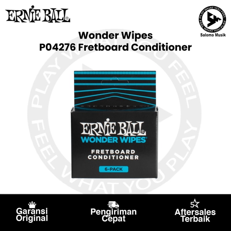 Fretboard Conditioner Ernie Ball P04276 Wonder Wipes