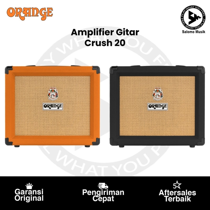 Amplifier Gitar ORANGE CRUSH 20 20W 1x8 Guitar Combo Amplifier Varian Warna