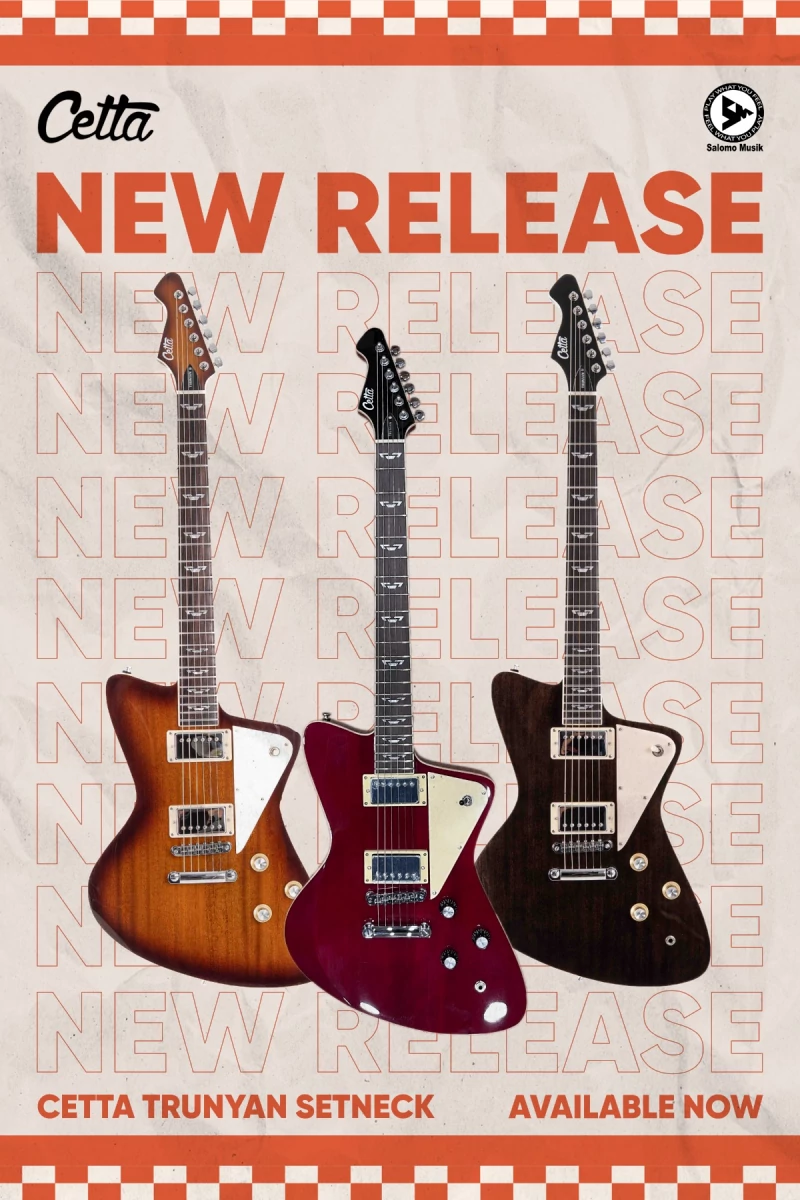 Gitar Elektrik Cetta Trunyan Set Neck Series Varian Warna
