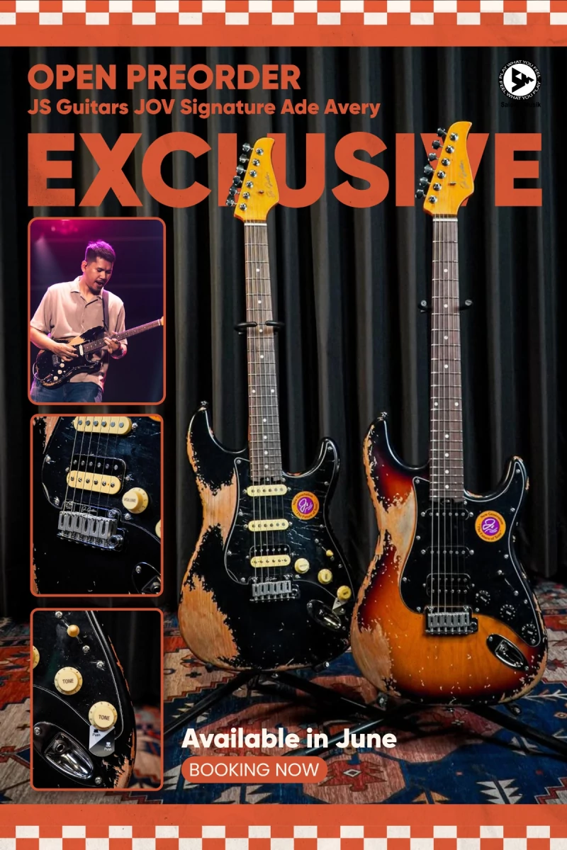 Gitar Elektrik JS Guitars JOV Ade Avery Signature + Free Case