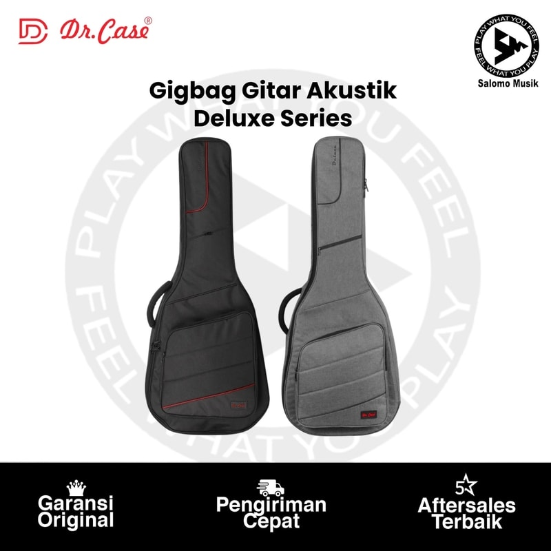 Gigbag Gitar Akustik Dr. Case Deluxe Series Varian Warna Original