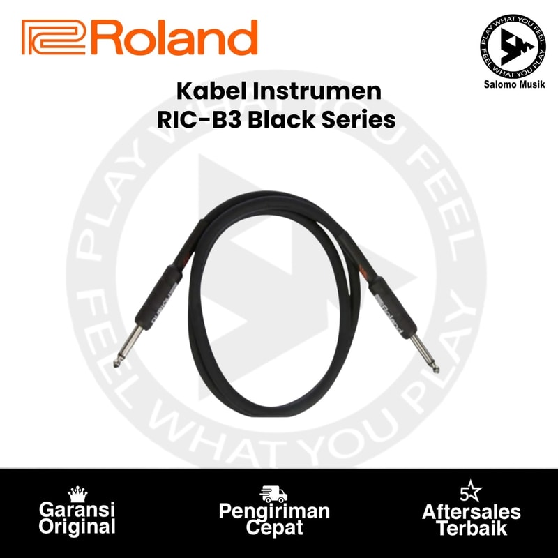 Kabel Instrumen Roland RIC-B3 Black Series Straight-to-Straight
