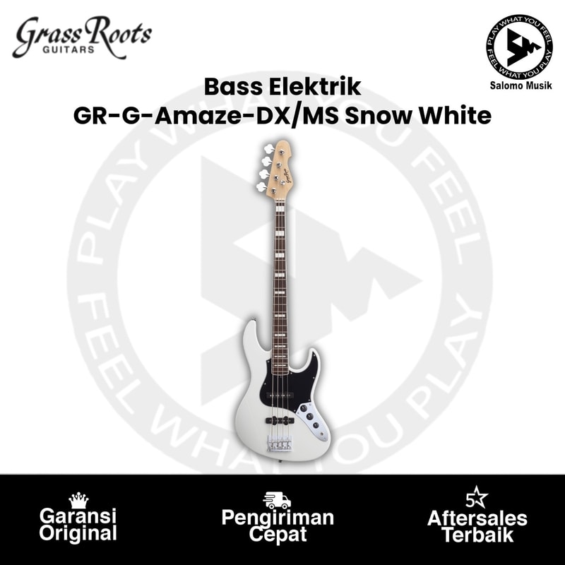 Bass Elektrik Grass Roots GR-G-Amaze-DX/MS SW Snow White by ESP