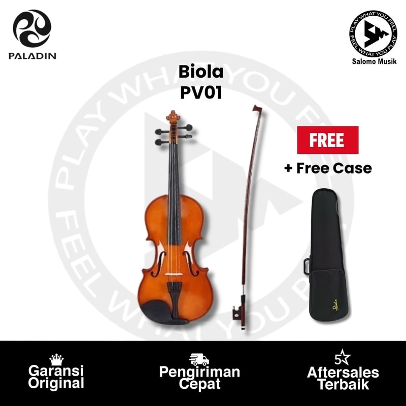 Biola Paladin PV01 Varian Ukuran + Free Case + Free Bow