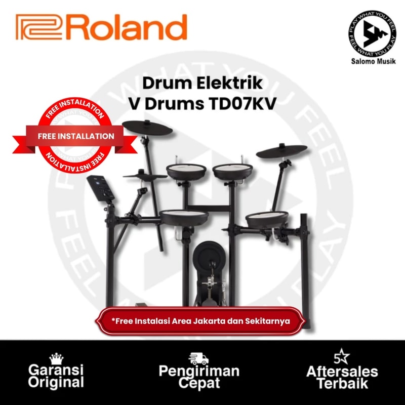 Drum Elektrik Roland V Drums TD07KV Original
