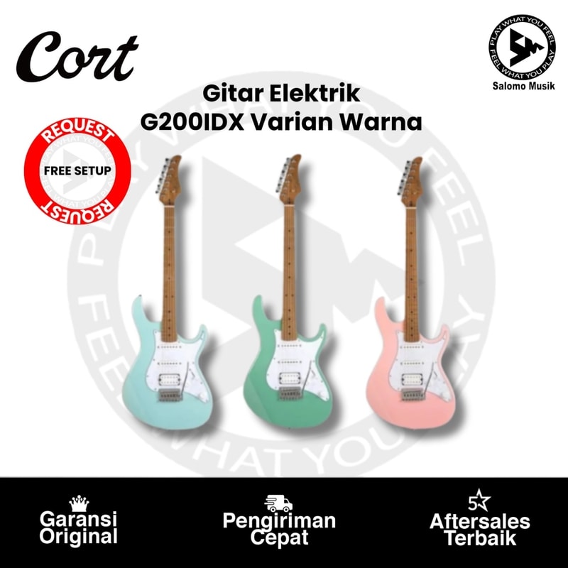 Gitar Elektrik Cort G200IDX Varian Warna + Free Setting