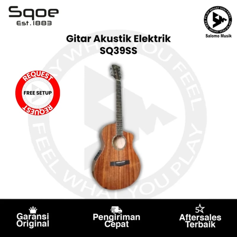 Gitar Akustik Elektrik Sqoe SQ39SS