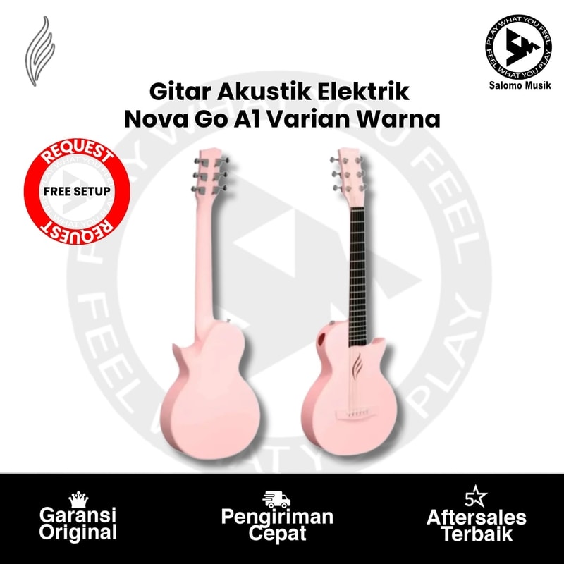 Gitar Akustik Elektrik Enya Nova Go A1 Varian Warna + Free Request Set Up