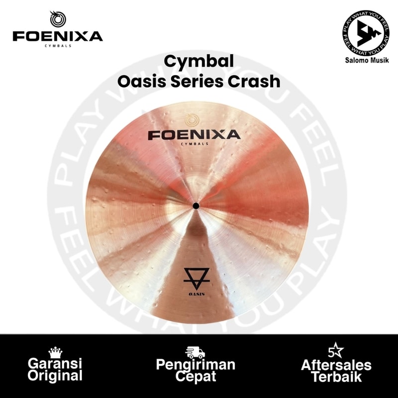 Cymbal FOENIXA Oasis Series Crash Varian Ukuran Original