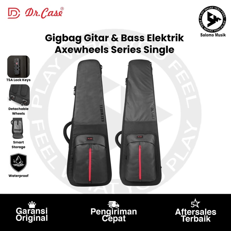 Gigbag Gitar & Bass Dr. Case Axewheel Series Single Varian Original