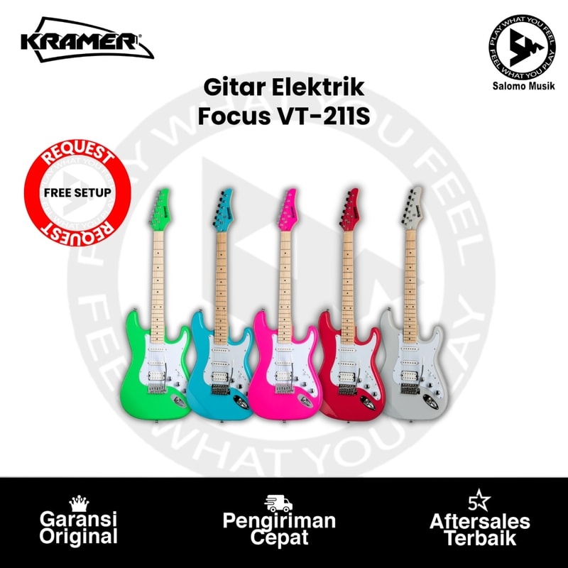 Gitar Elektrik Kramer Focus VT211S