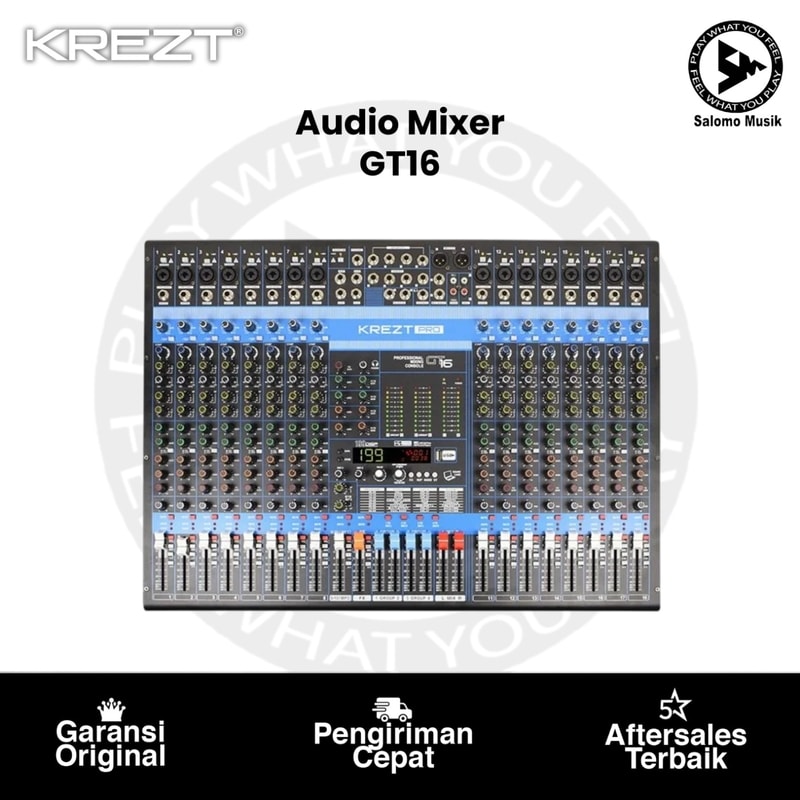 Audio Mixer KREZT GT16 DSP Effect Professional Mixer Original