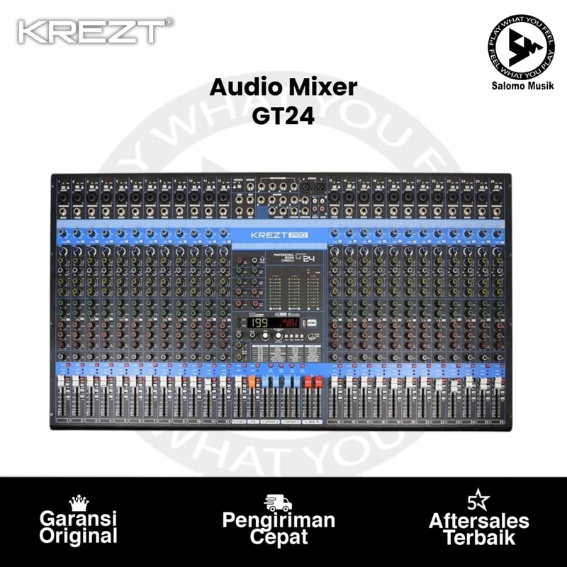 Audio Mixer KREZT GT24 DSP Effect Professional Mixer Original