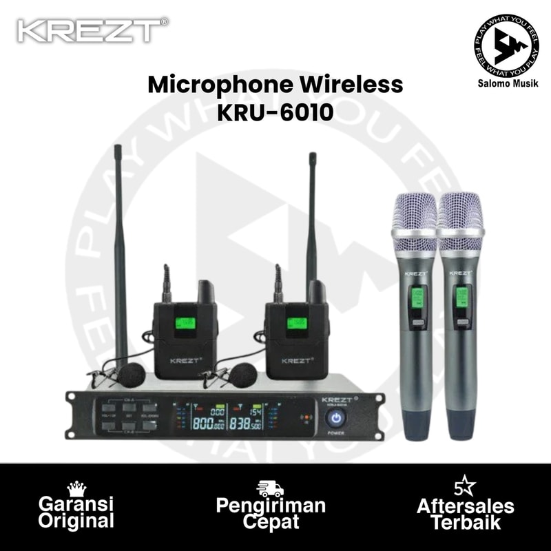 Microphone Wireless KREZT KRU-6010 Original