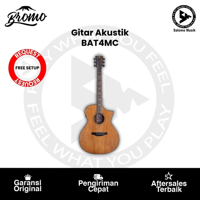 Gitar Akustik Bromo BAT4MC Mahogany Cutway Original
