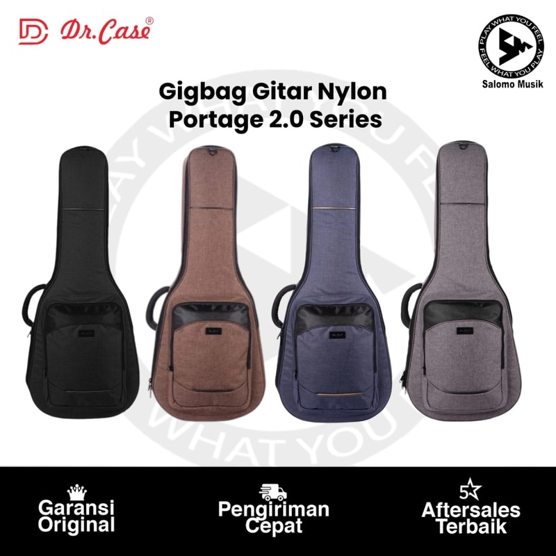Gigbag Gitar Nylon Dr. Case Portage 2.0 Varian Warna Original