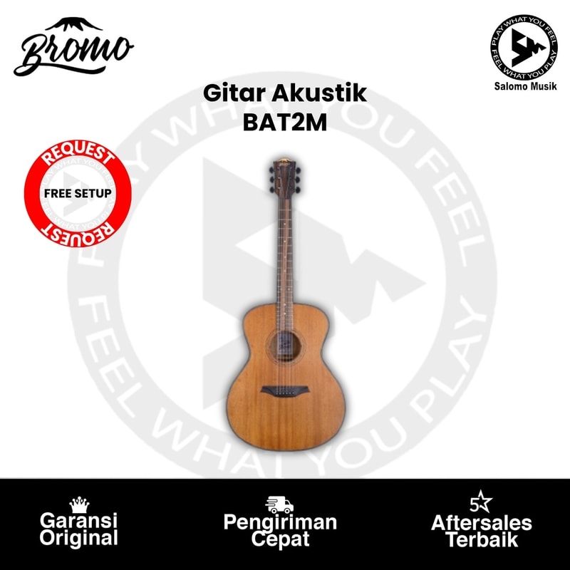 Gitar Akustik Bromo BAT2M Mahogany Dreadnought Original