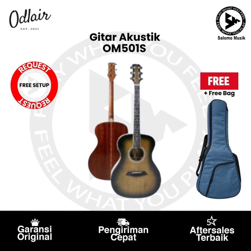 Gitar Akustik Odlair OM501S BBS