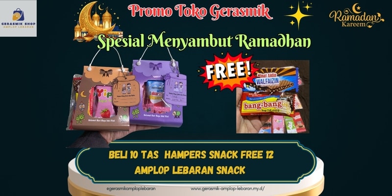 promo hampers mini lebaran bonus amplop ucapan lebaran idul fitri
