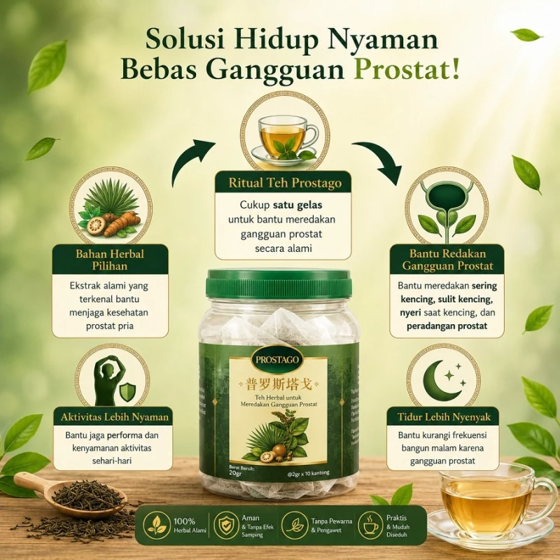 Informasi Herbal Teh Prostago Herba Nusantara