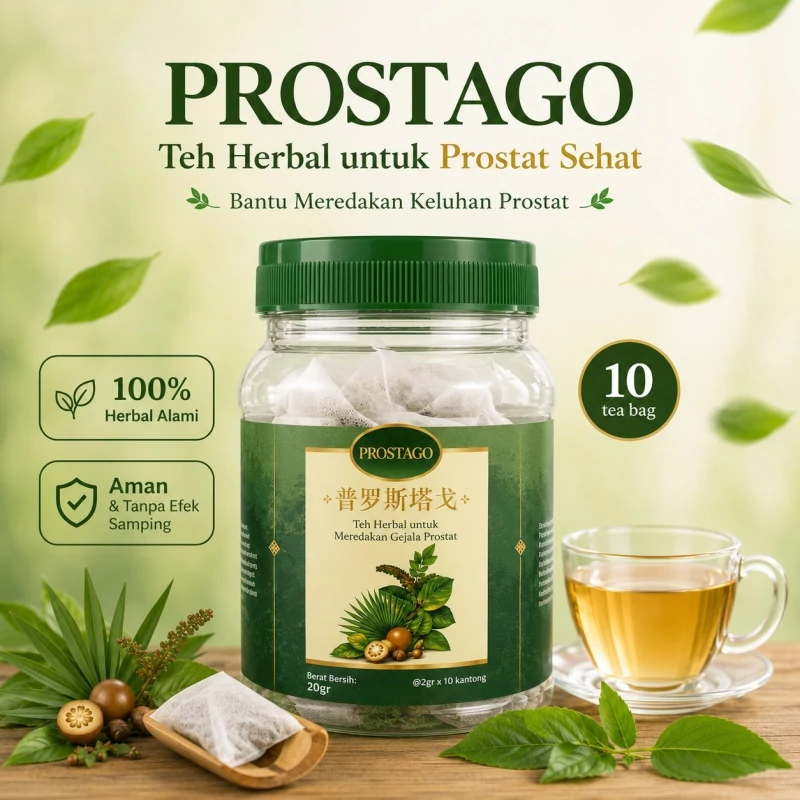 Herba Nusantara Teh Khusus Prostat Prostago 100% Herbal Alami