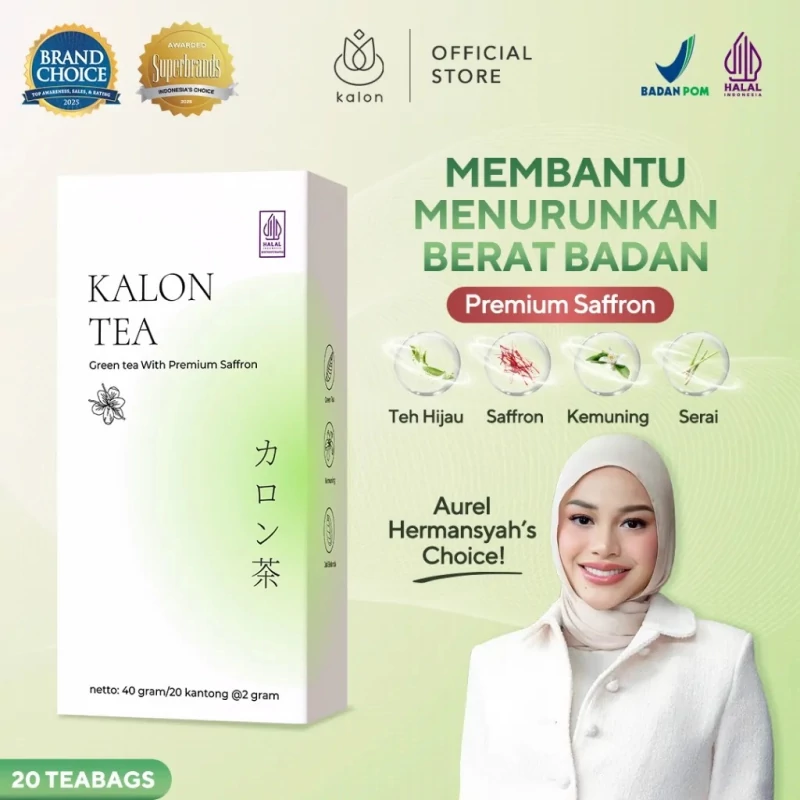 Kalon Teh Hijau Greentea Saffron - Produk Premium untuk Menurunkan Berat Badan