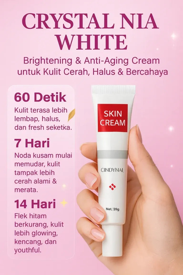 Crystal Nia White BPOM Product Showcase