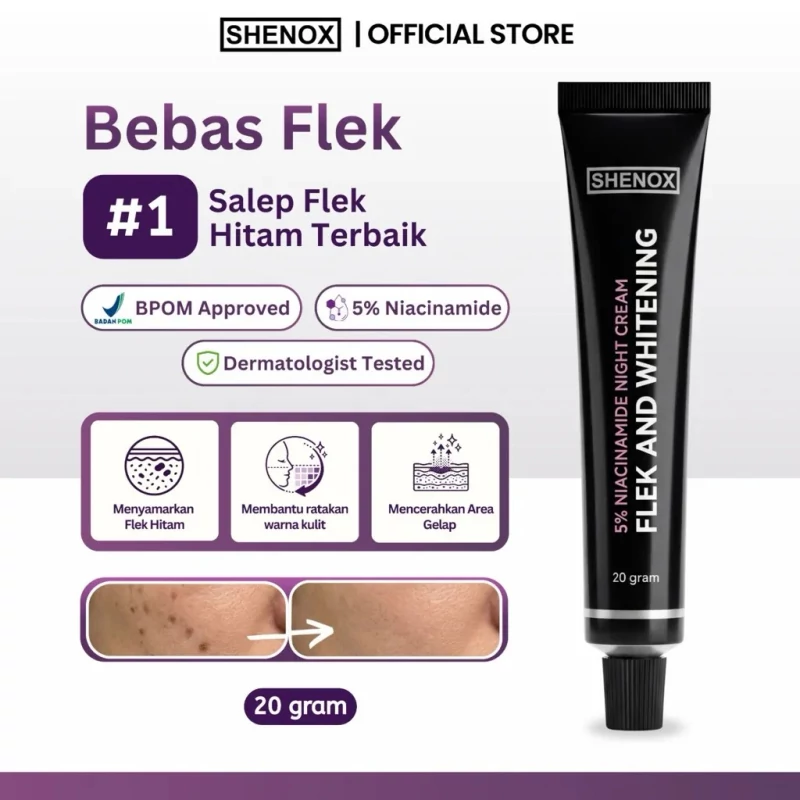Salep Flek Night Whitening - Night Cream untuk Flek Hitam