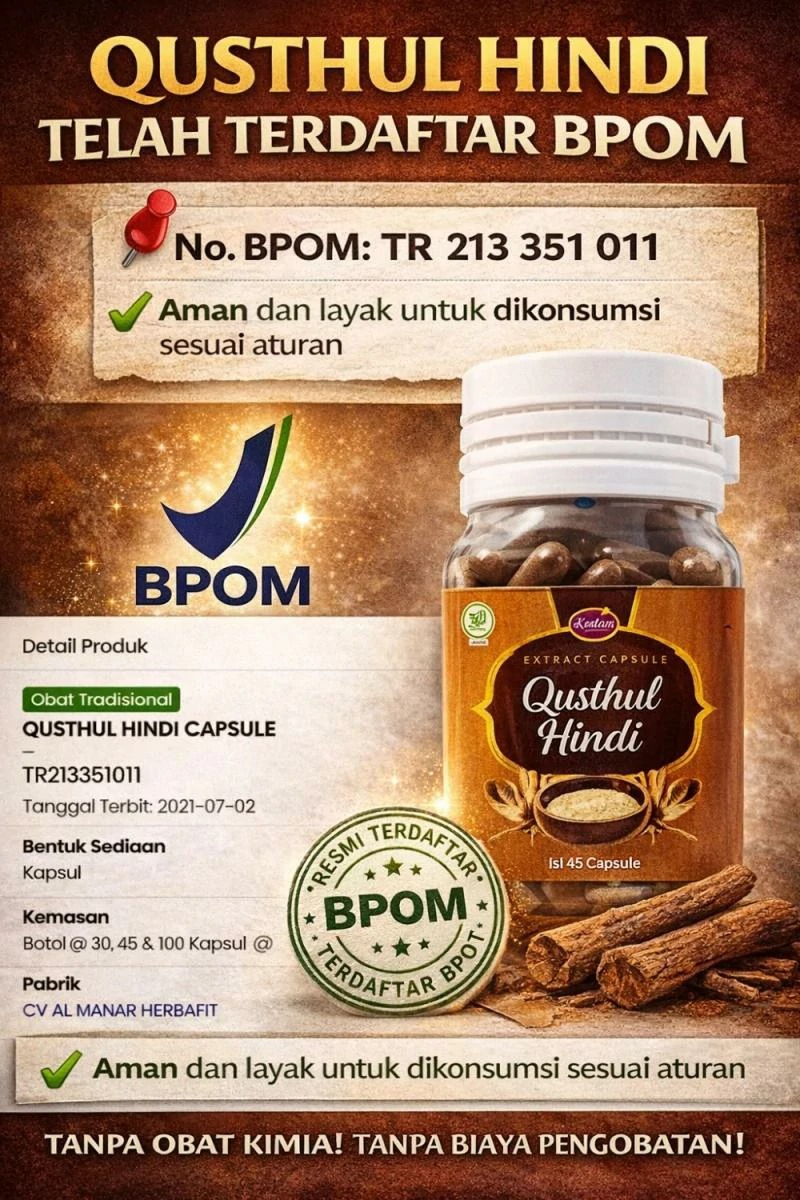 gambar bpom qusthul hindi di pusatherbalku