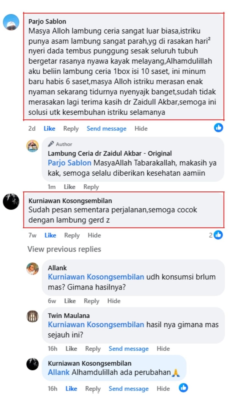 Testimoni Lambung Ceria 3