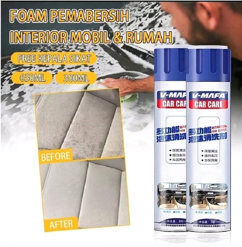 Foam Spray Pembersih Interior Mobil 1