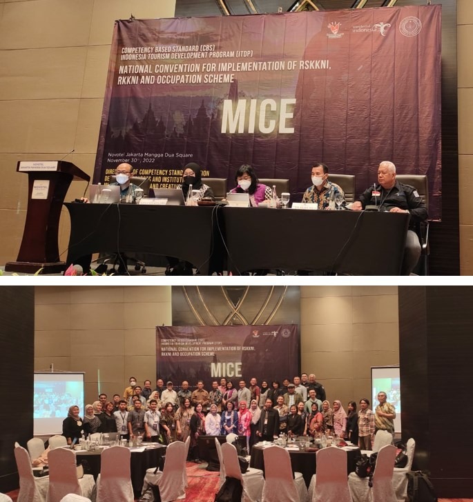 Abdimas Internasional Konvensi Penyusunan SKKNI, KKNI, & Skema Okupasi Bidang MICE (Kolaborasi Prodi Magister Manajemen, Kemenparekraf, dan World Bank)