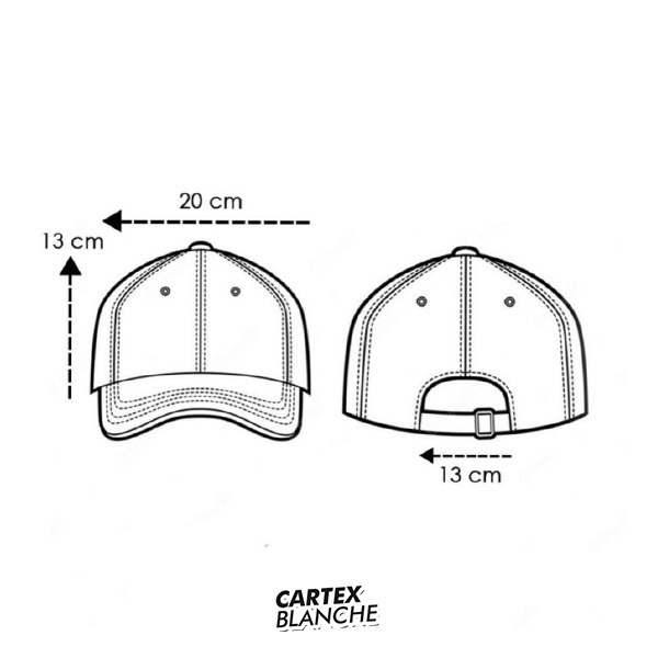 Detail Ukuran Baseball Cap