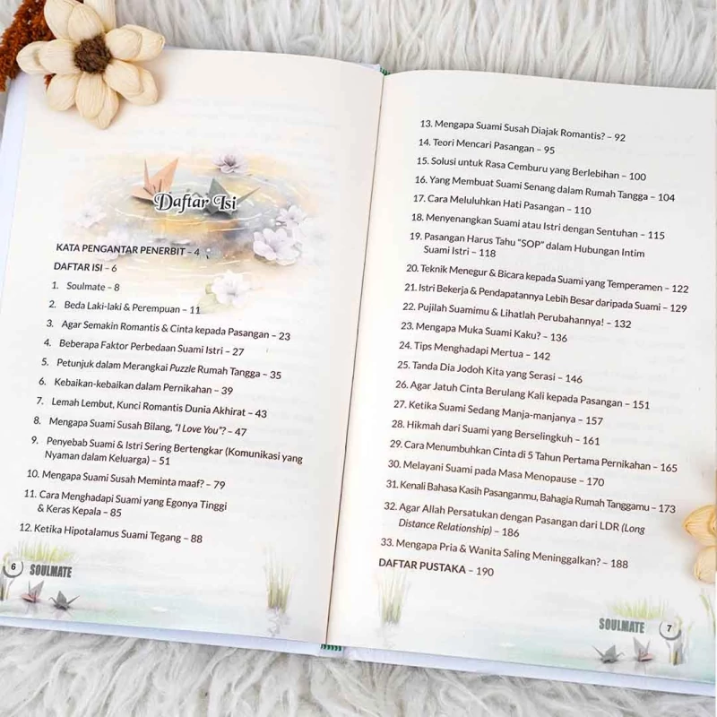 Daftar isi buku Soulmate
