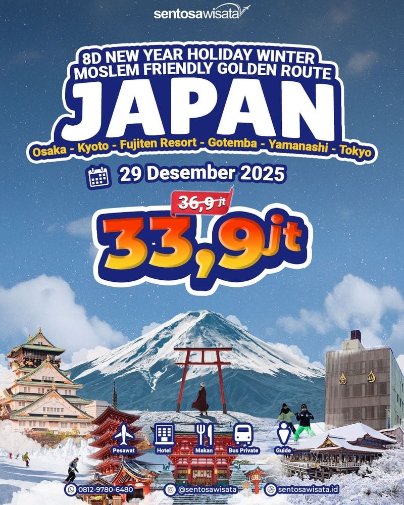 Paket Tour Jepang Tahun Baru