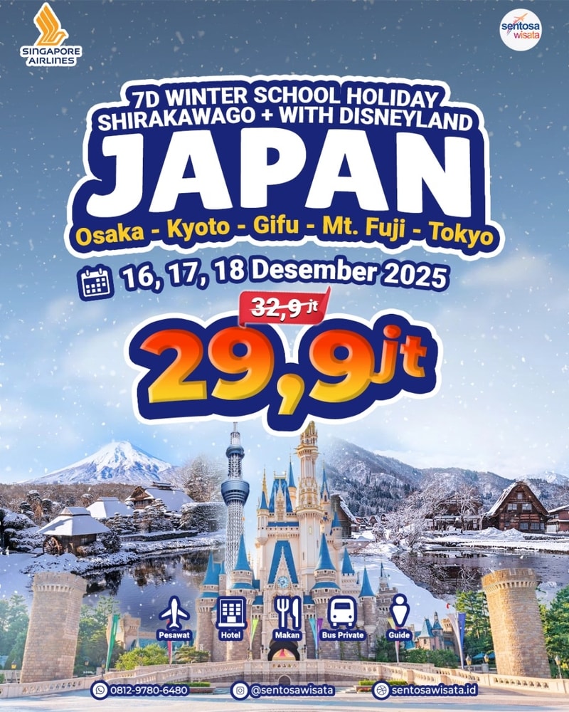 Paket Tour Jepang libur sekolah